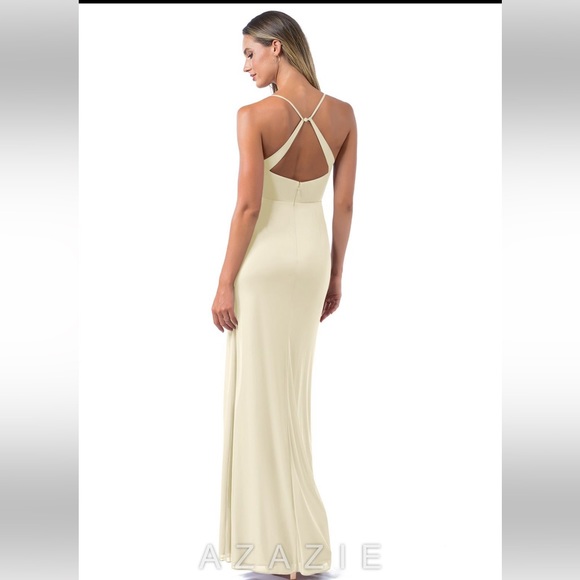 Azazie Kalea Dress,  size A4, Champamge - Picture 2 of 9